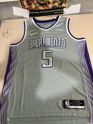 NBA 5 Fox Sacramento Kings 22-23 city Maillot grey imprimé